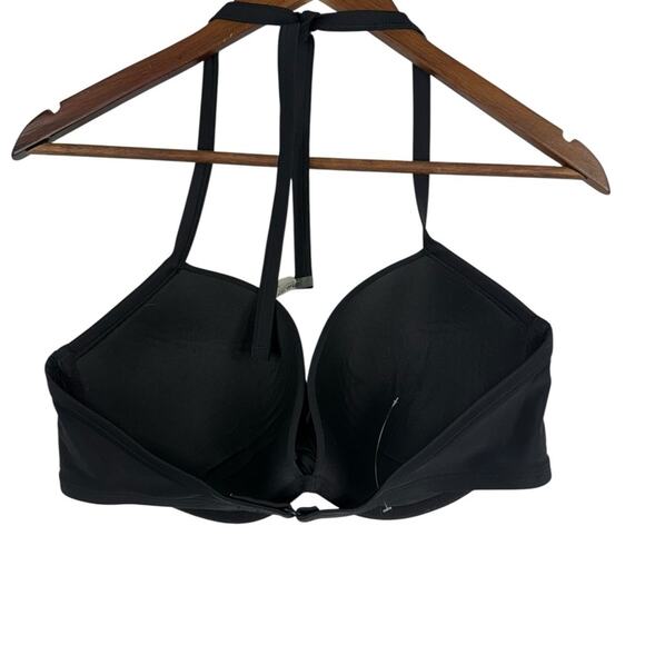 Aerie Black Padded Halter Style Swim Top Size 34DD - Picture 3 of 6
